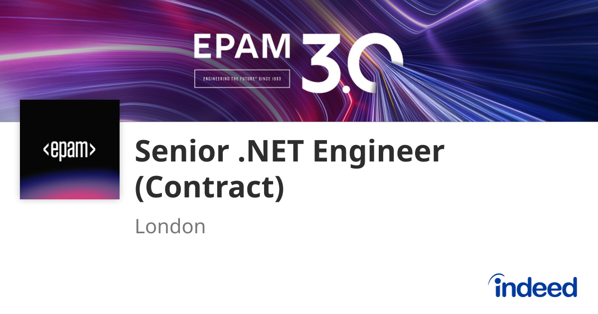 Senior .NET Engineer (Contract) - London - Indeed.com