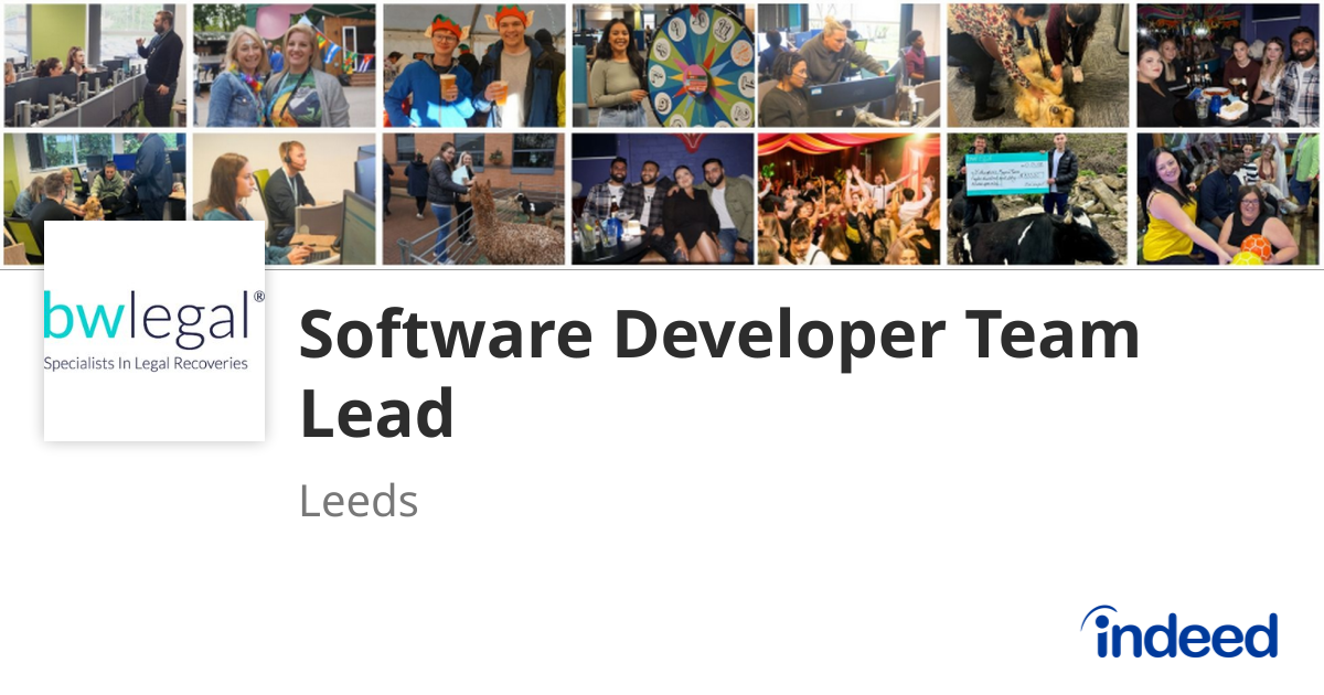 Software Developer Team Lead - Leeds - Indeed.com