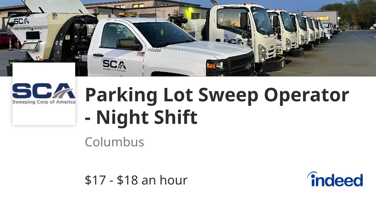 Parking Lot Sweep Operator - Night Shift