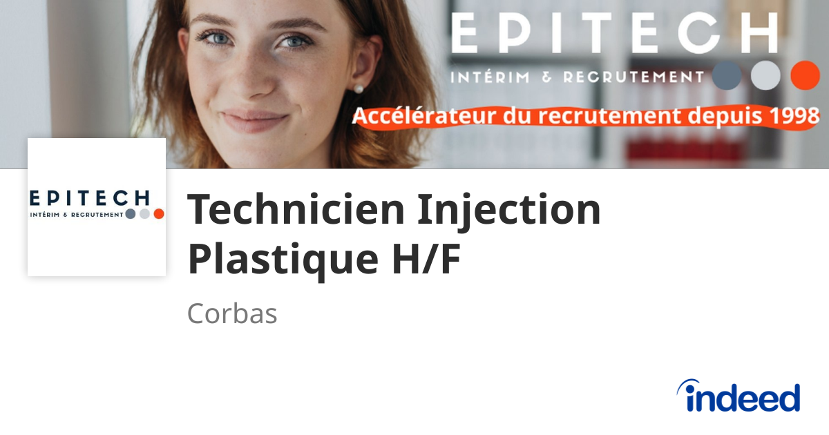Technicien Injection Plastique H/F - 69960 Corbas - Indeed.com