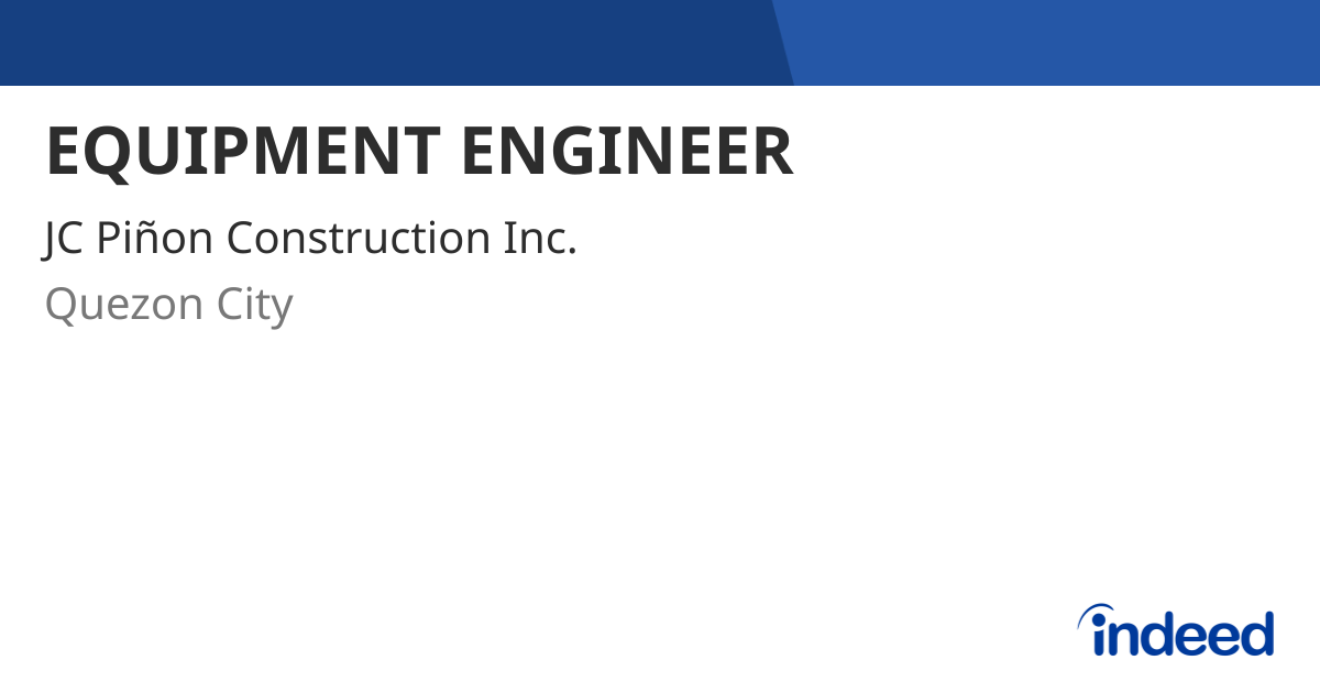 equipment-engineer-quezon-city-indeed