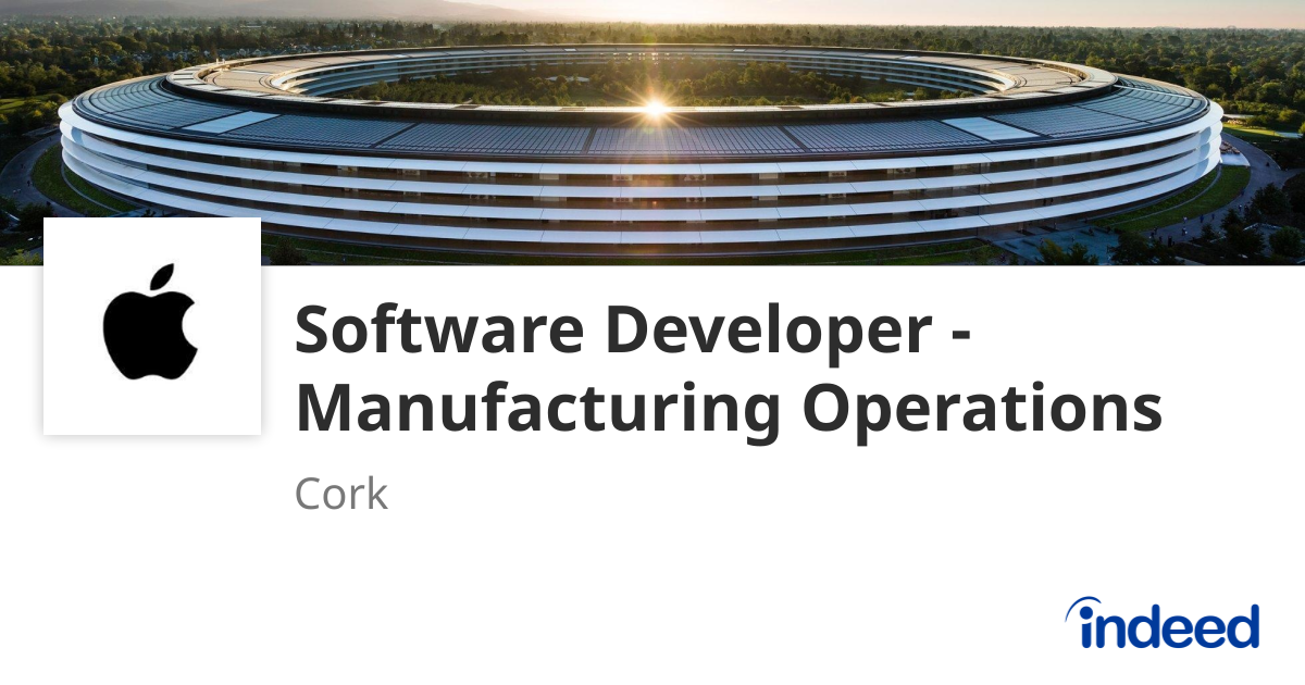 Software Developer - Manufacturing Operations - Cork, County Cork ...
