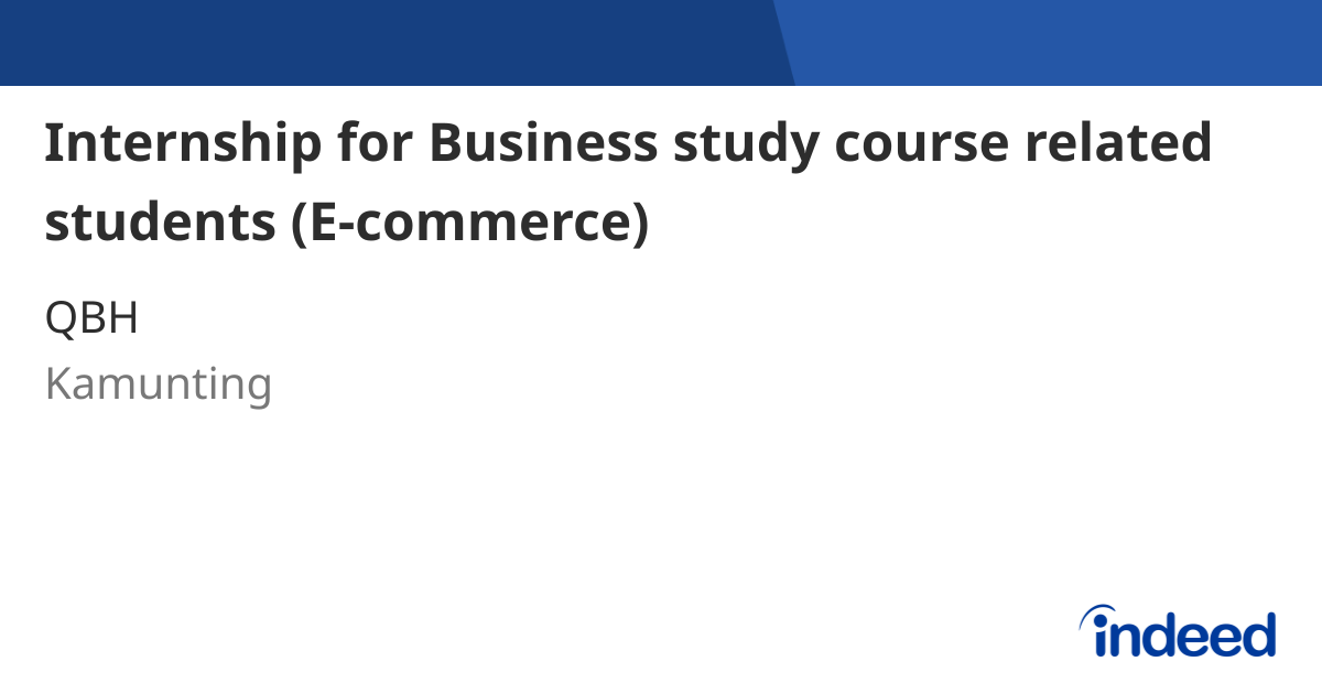 Internship Loading Internship for Logistic course related students (E-commerce ...