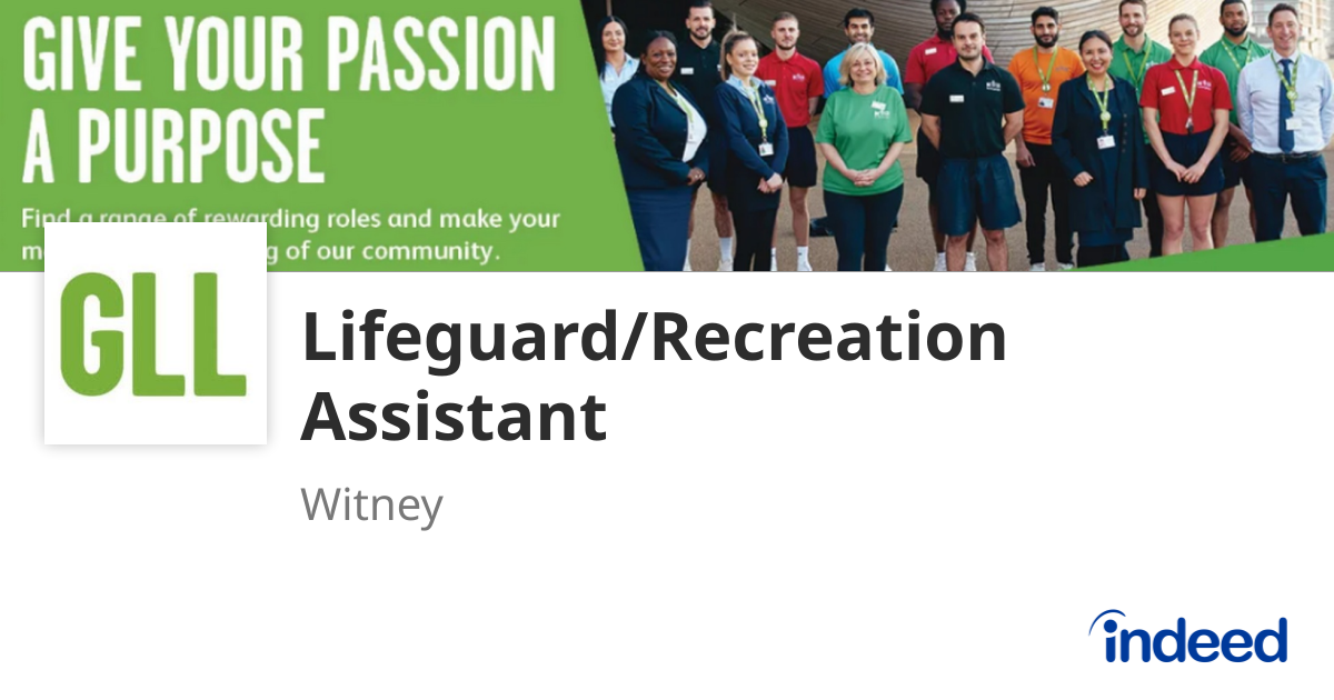 Lifeguard/Recreation Assistant - Witney OX28 4YA - Indeed.com