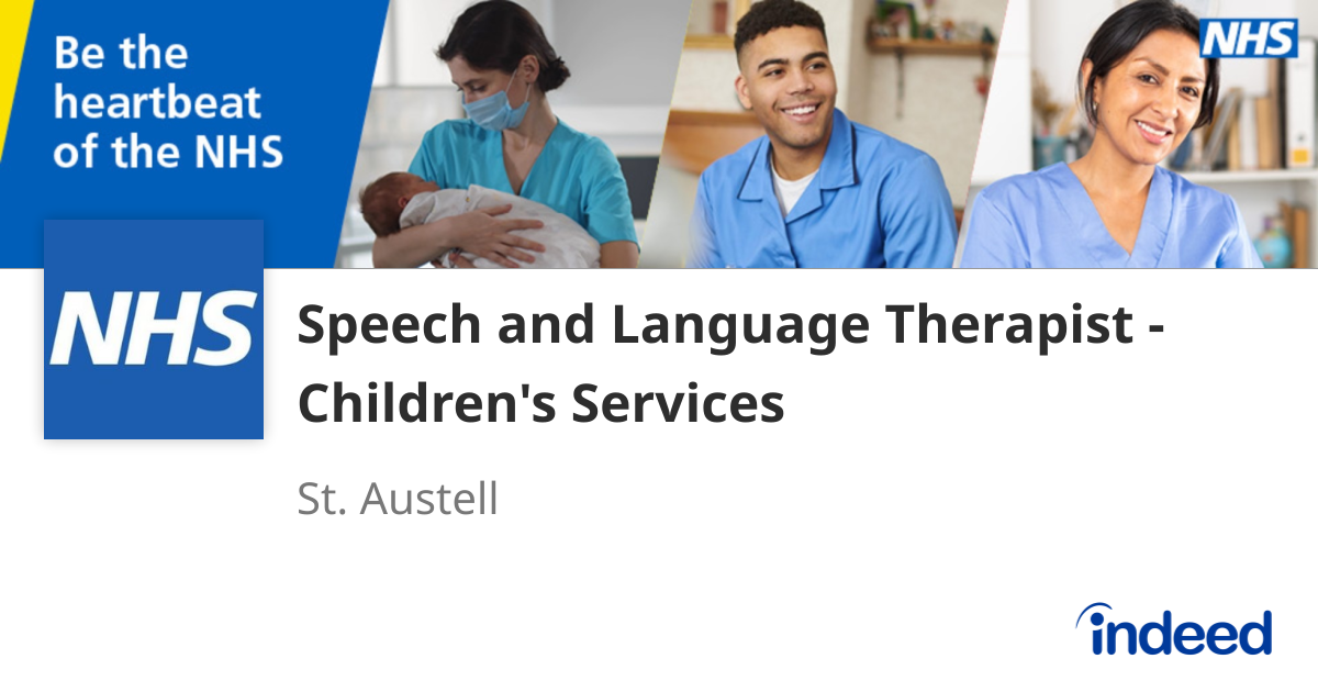 Speech and Language Therapist - Children's Services - St. Austell PL26 ...