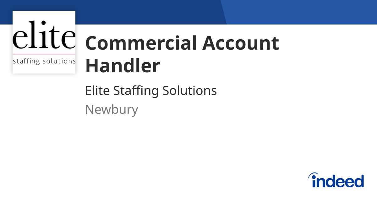 Indeed Eight Commercial Account Handler - Newbury - Indeed.com