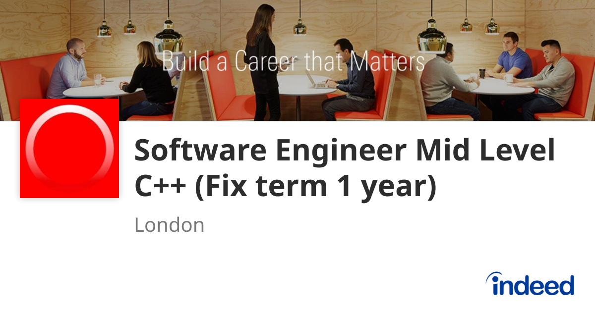 Software Engineer Mid Level C++ (Fix term 1 year) - London EC1Y ...