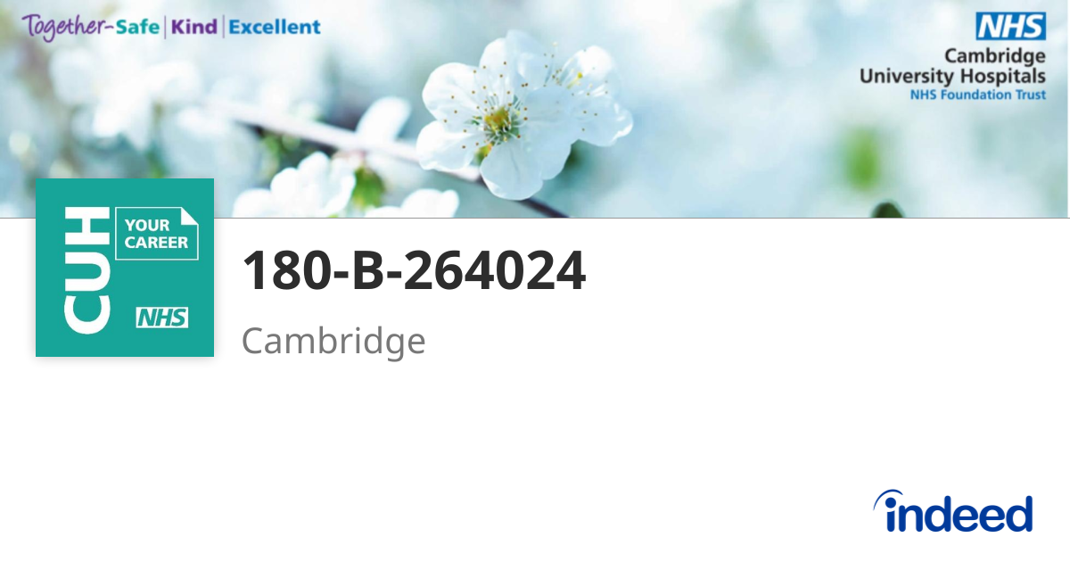 180-B-264024 - Cambridge CB2 0QQ - Indeed.com