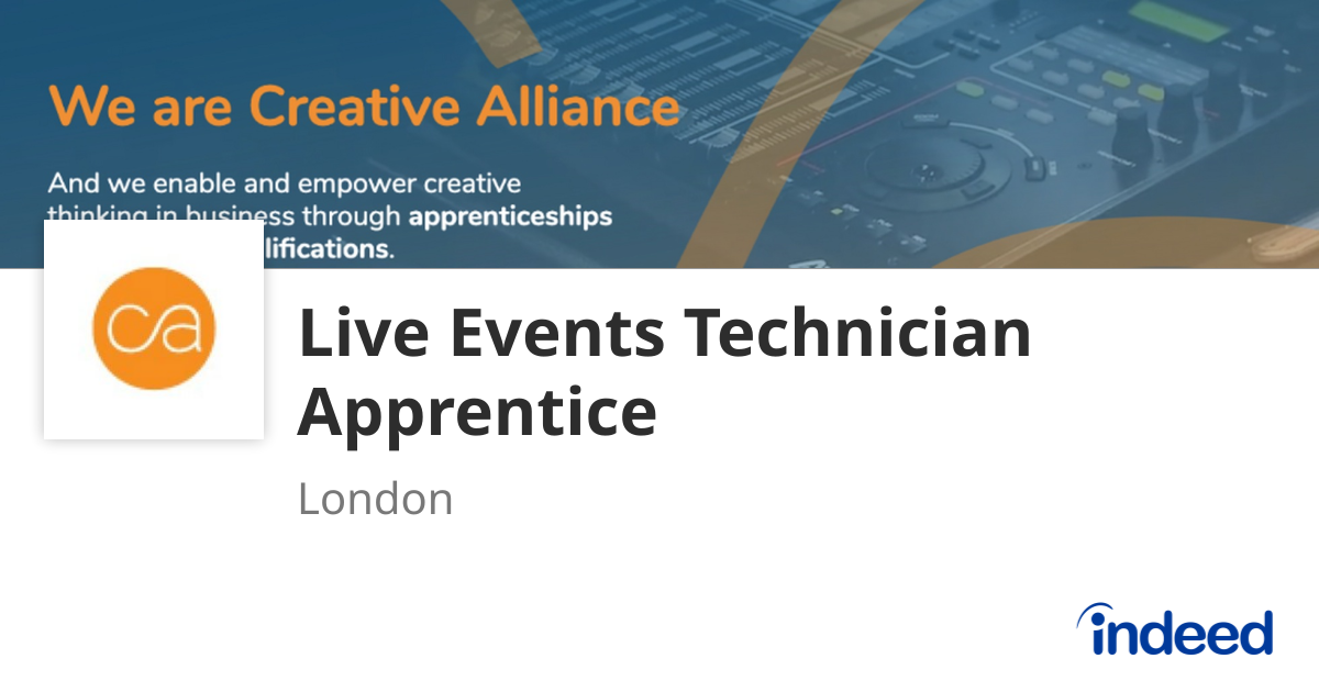 Live Events Technician - London SW8 1RT - Indeed.com