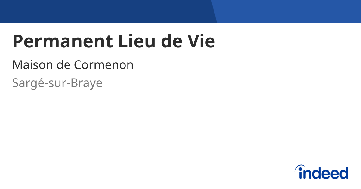Salaire Permanent Lieu De Vie