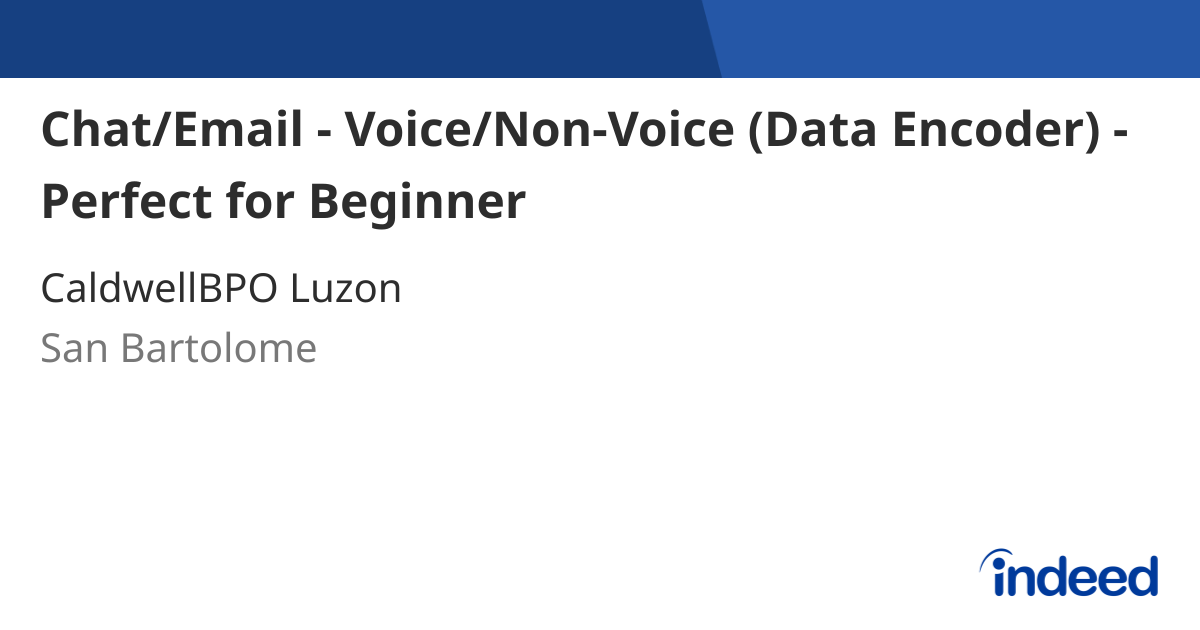 Chat/Email - Voice/Non-Voice (Data Encoder) - Perfect for Beginner ...