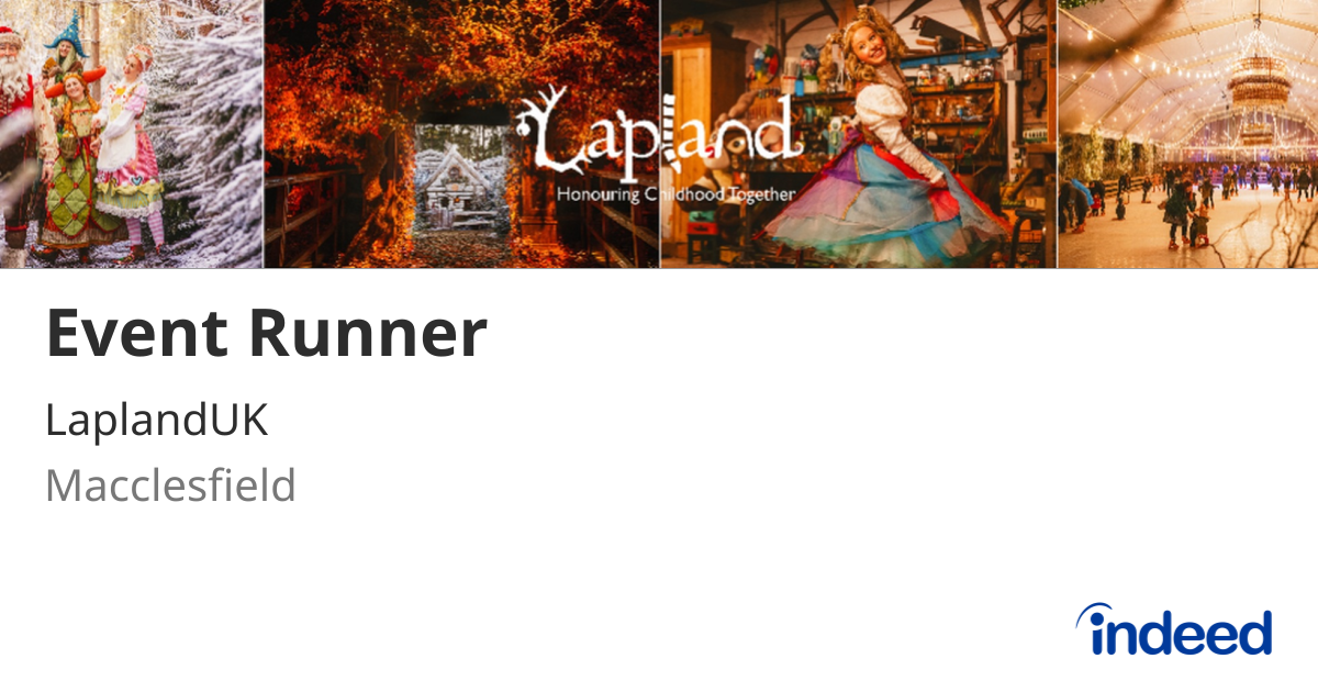 Event Runner - Macclesfield SK11 9JY - Indeed.com