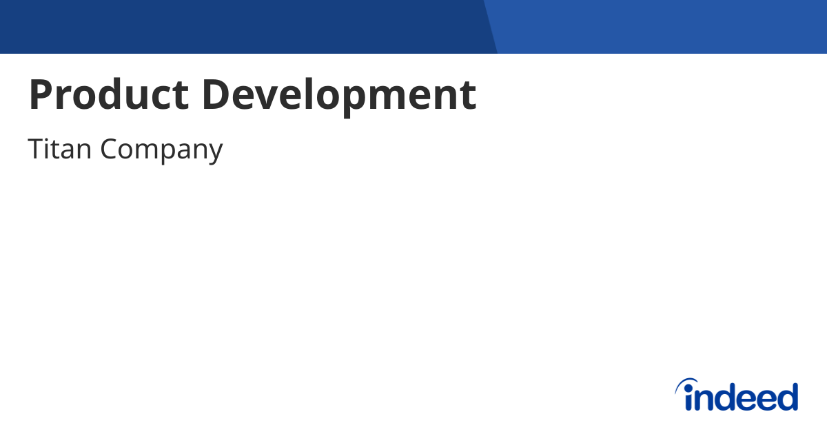 Product Development - Pune, Maharashtra - Indeed.com
