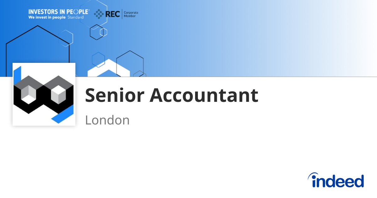 Senior Accountant - London EC2M 7PP - Indeed.com