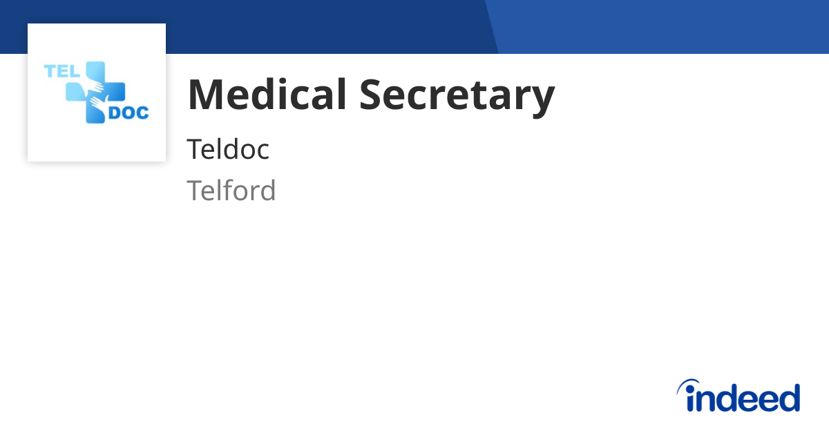 medical-secretary-telford-tf3-4ly-indeed