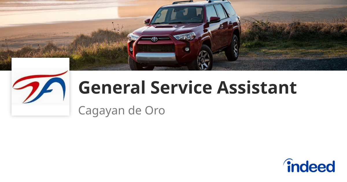 General Service Assistant - Cagayan de Oro - Indeed.com