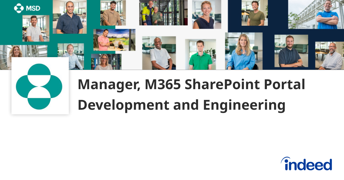 M365 Engineer Manager, M365 SharePoint Portal Development and Engineering - Hyderabad ...
