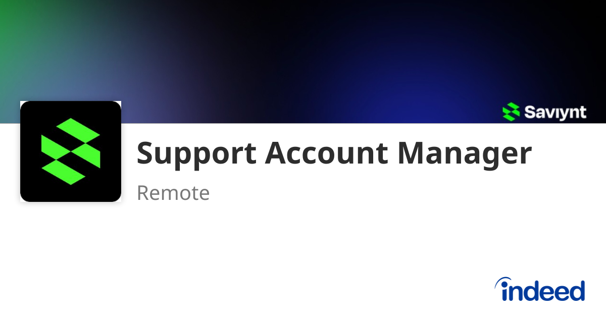 Support Account Manager - Remote - Indeed.com