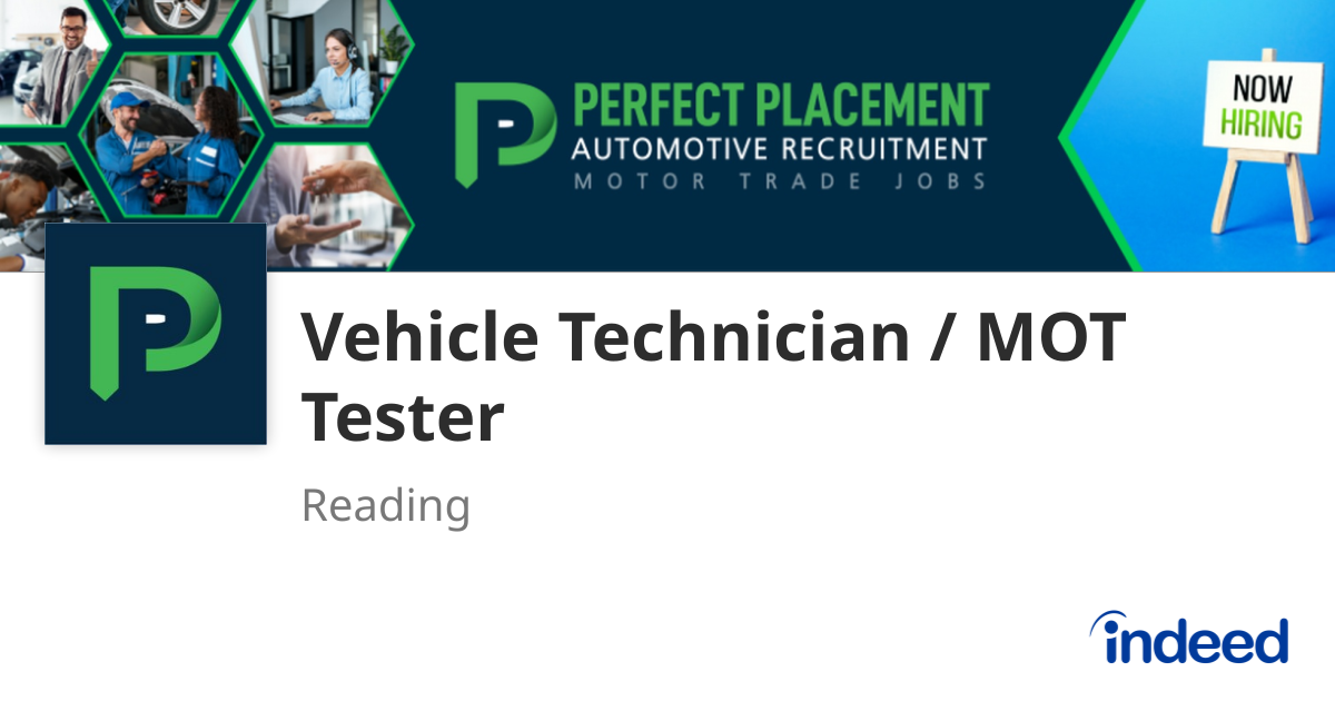Vehicle Technician / MOT Tester - Reading RG1 2JR - Indeed.com