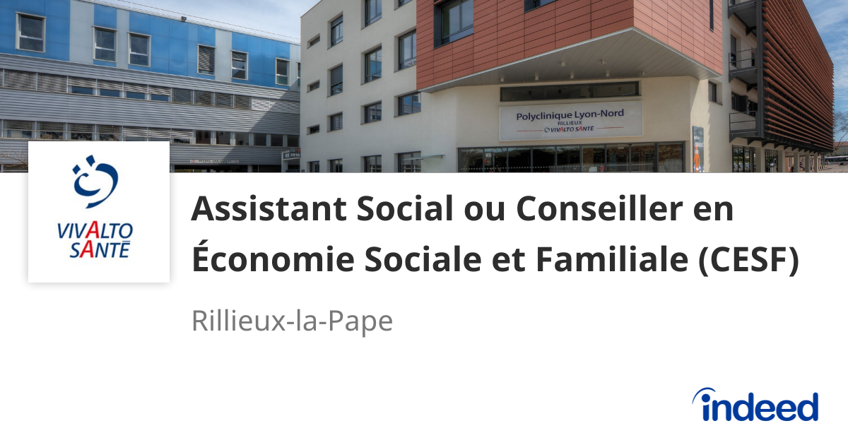 Assistant Social ou Conseiller en Économie Sociale et Familiale (CESF ...
