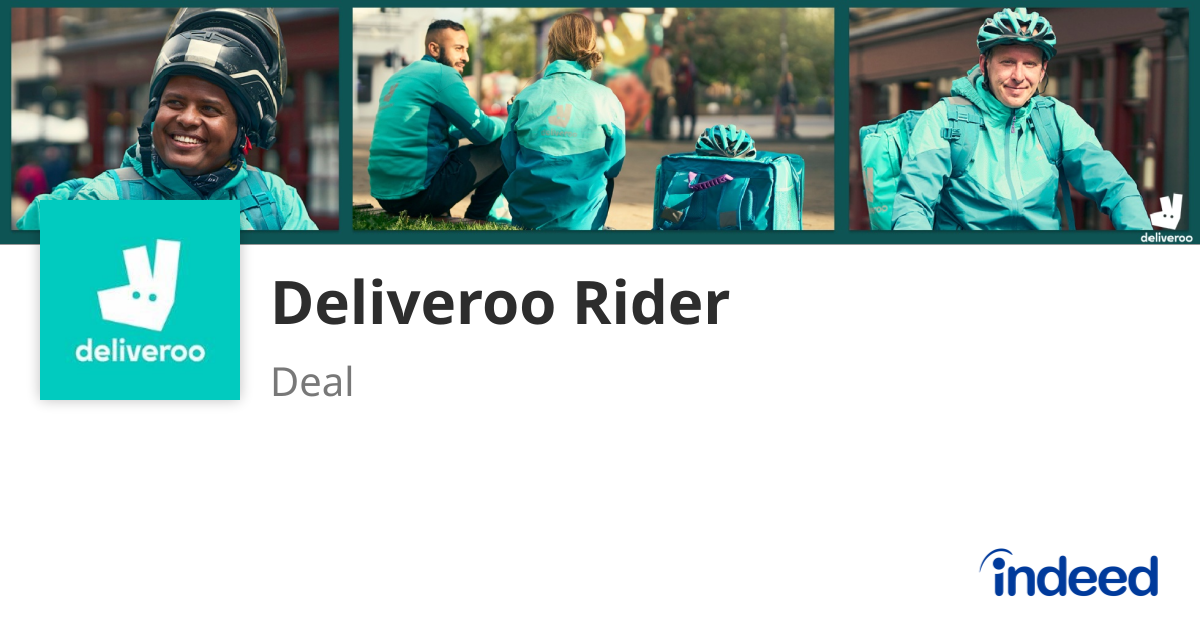 Deliveroo Rider - Deal - Indeed.com