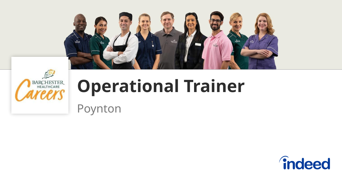 Operational Trainer Operational Trainer - Poynton - Indeed.com