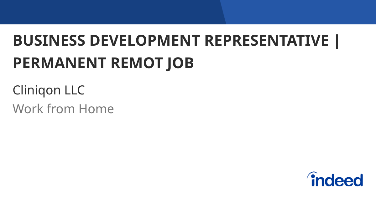 business-development-representative-permanent-remot-job-work-from