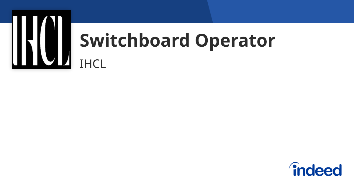 Switchboard Operator - South Africa - Indeed.com