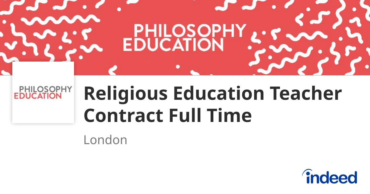 Religious Education Teacher Contract Full Time - London - Indeed.com