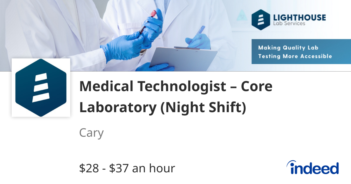 Medical Technologist – Core Laboratory (Night Shift)