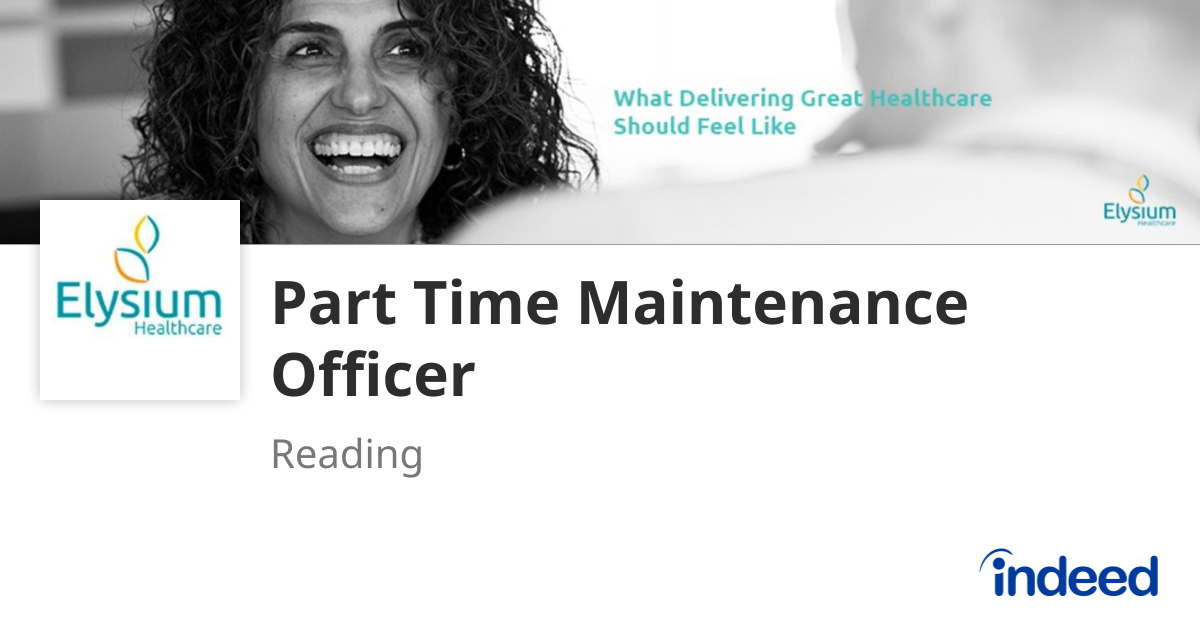 Part Time Maintenance Officer - Reading RG4 5LE - Indeed.com