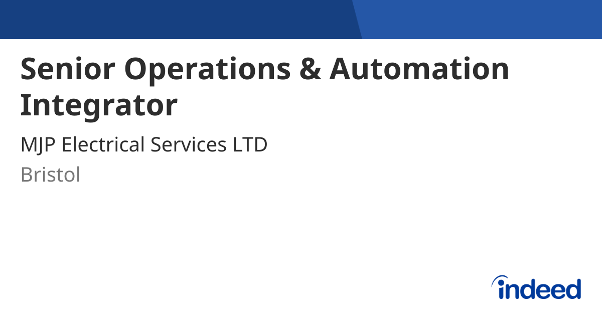 Operations & Automation Integrator - Remote - Indeed.com