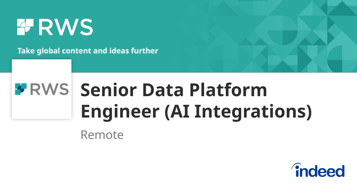 Senior Data Platform Engineer (AI Integrations) - Remote - Indeed.com