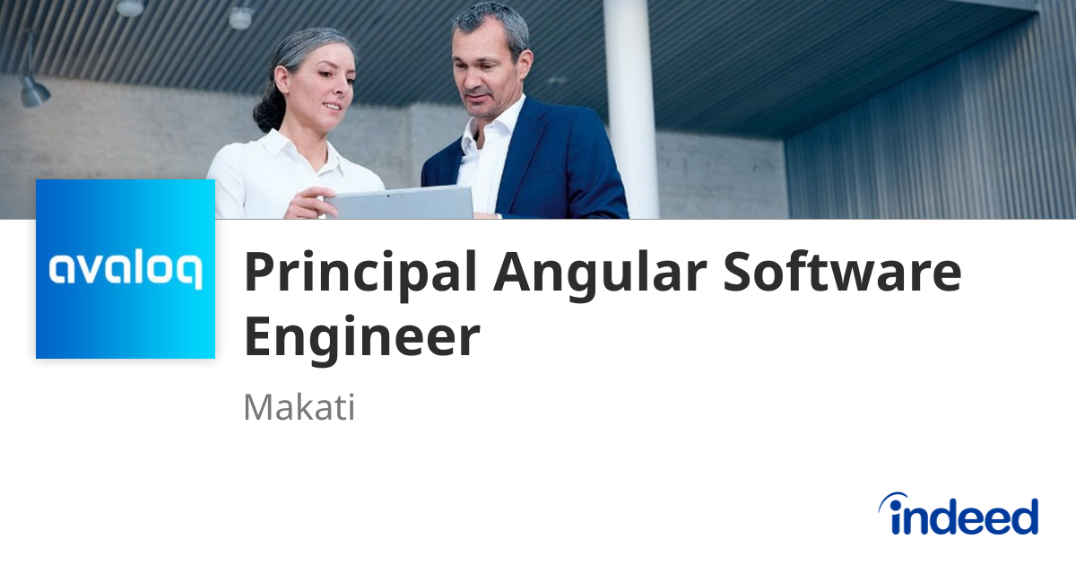 Principal Angular Software Engineer - Makati - Indeed.com