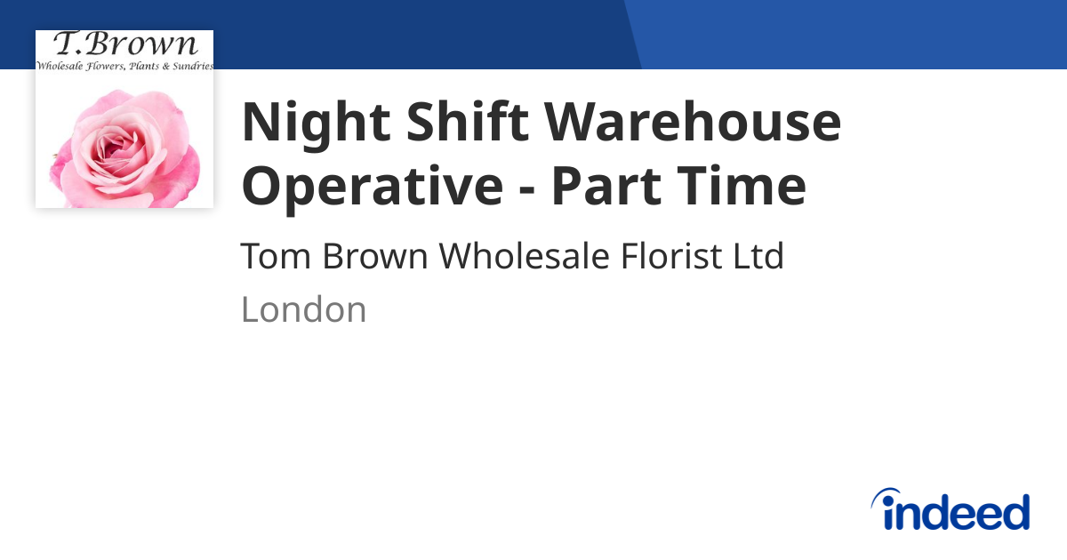 Night Shift Warehouse Operative - Part Time - London SE12 0TX - Indeed.com