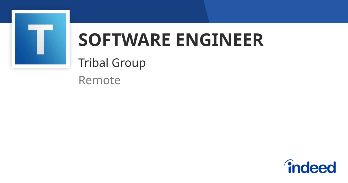SOFTWARE ENGINEER - Remote - Indeed.com