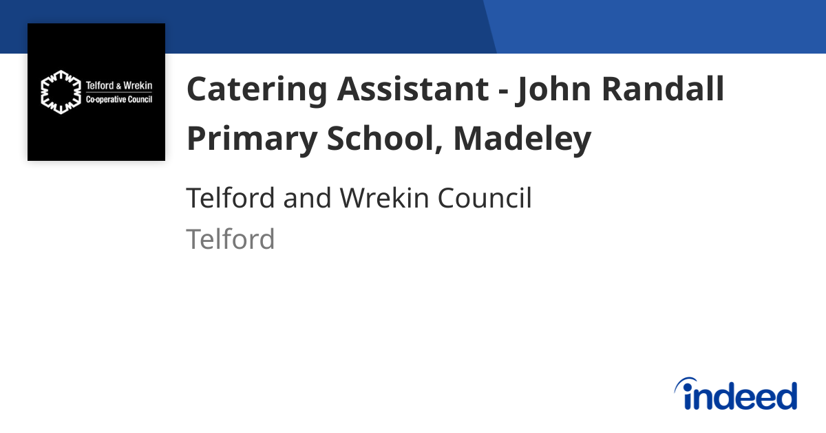 Catering Assistant John Randall Primary School Madeley Telford TF7 catering-assistant-john-randall-primary-school-madeley-telford-tf7