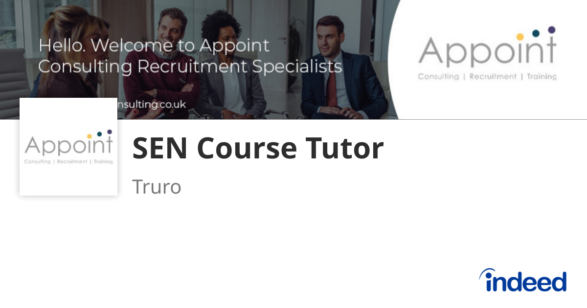 SEN Course Tutor - Truro TR1 1PA - Indeed.com