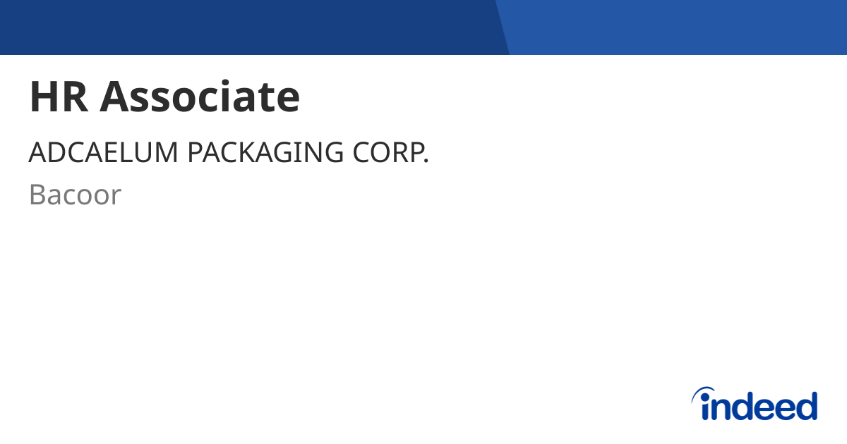 hr-associate-bacoor-indeed