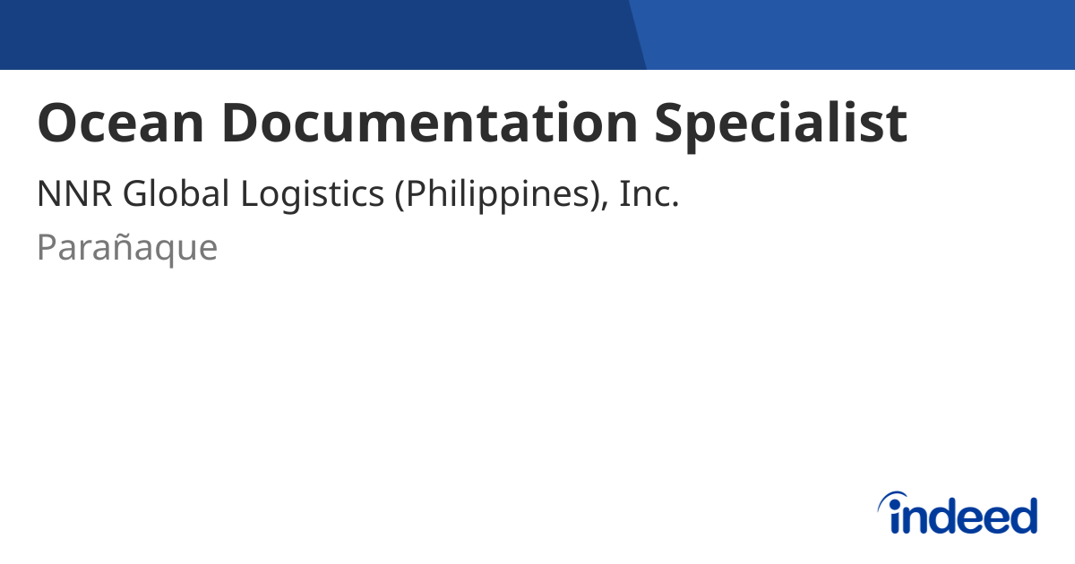 ocean-documentation-specialist-para-aque-indeed