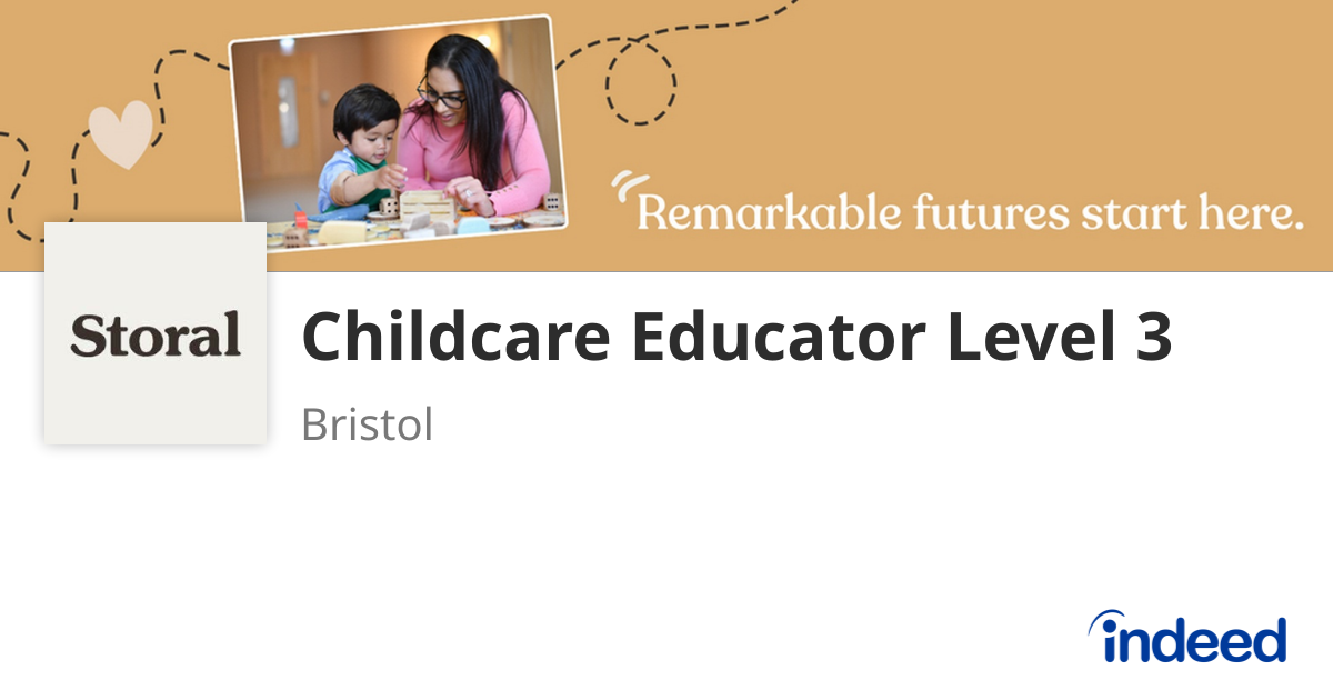 Nursery Practitioner Qualified Level 3 - Bristol BS20 6BQ - Indeed.com