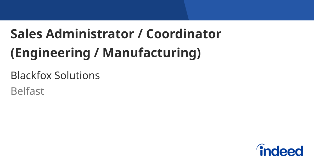 sales-administrator-coordinator-engineering-manufacturing