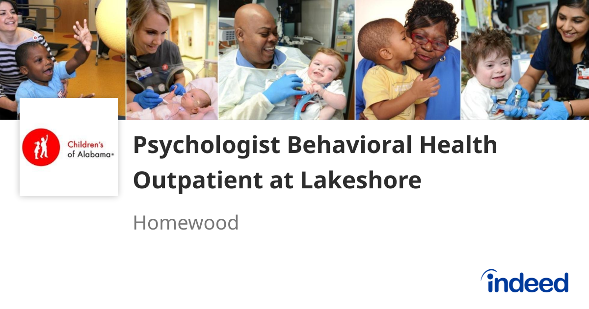 Psychologist Behavioral Health Outpatient at Lakeshore - Homewood