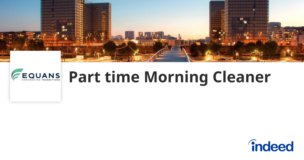 Part time Morning Cleaner - Greater Manchester - Indeed.com