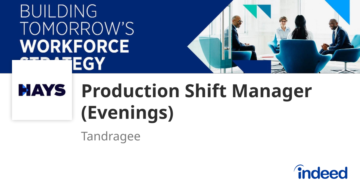 Production Shift Manager (Evenings) - Tandragee - Indeed.com