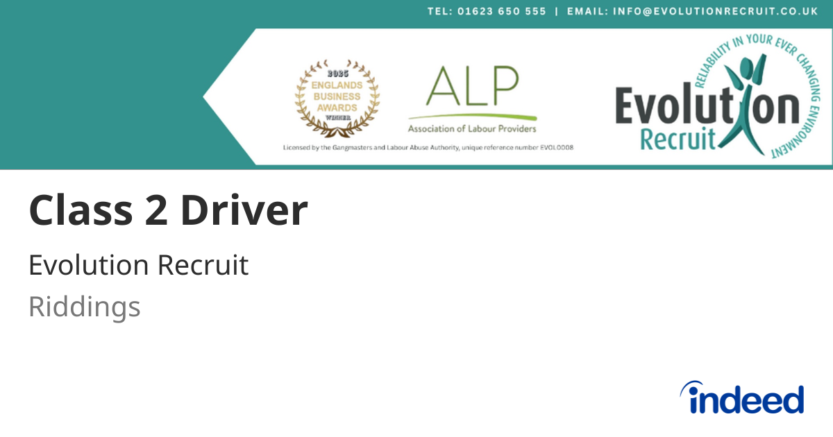 Class 2 Driver - Riddings - Indeed.com