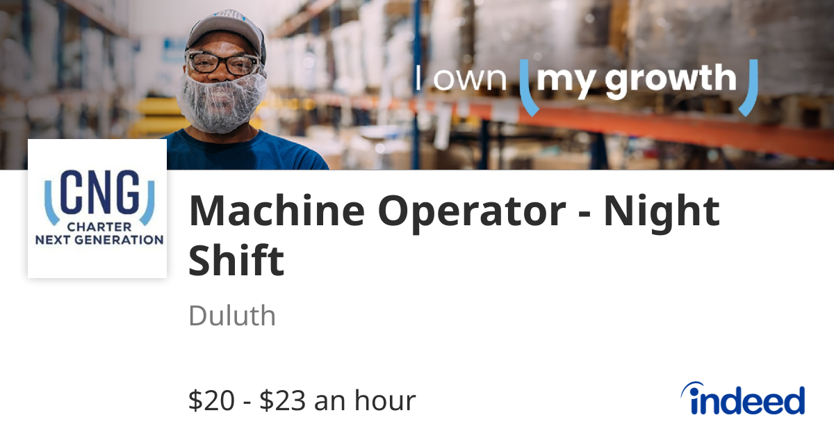 Machine Operator - Night Shift