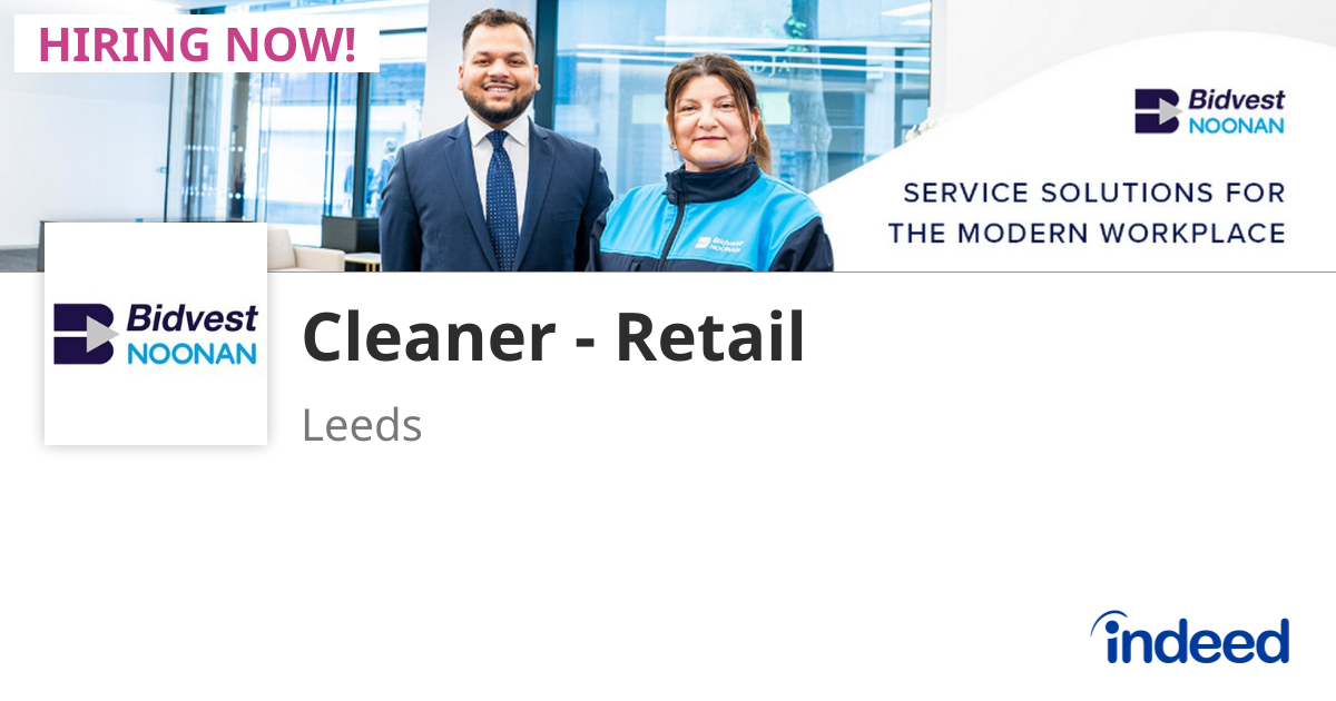 Cleaner - Retail - Leeds LS4 2DG - Indeed.com
