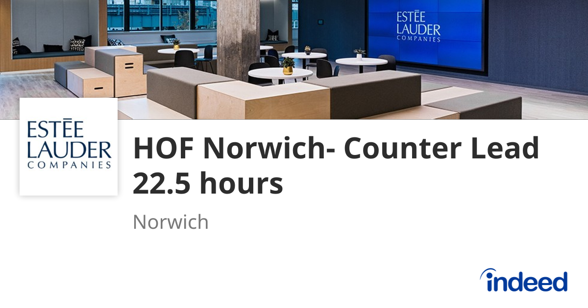 HOF Norwich- Counter Lead 22.5 hours - Norwich - Indeed.com