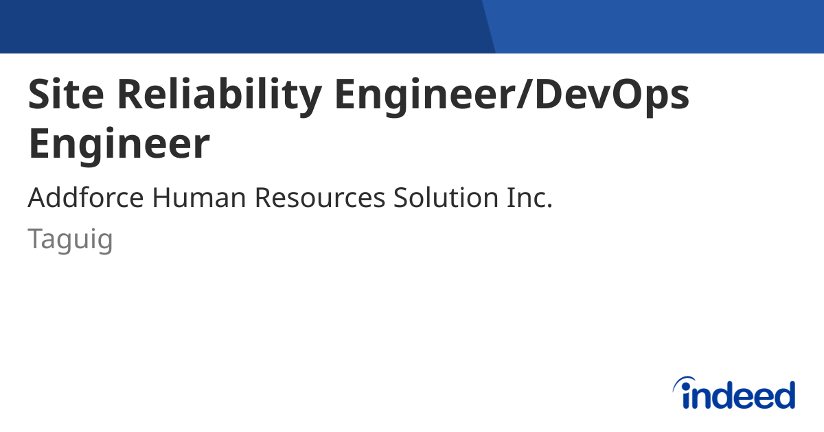 site-reliability-engineer-devops-engineer-taguig-indeed